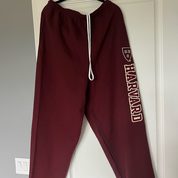 Champion Harvard Crimson Sweatpants Ivy League University Vintage Jogger - Picture 3 of 5